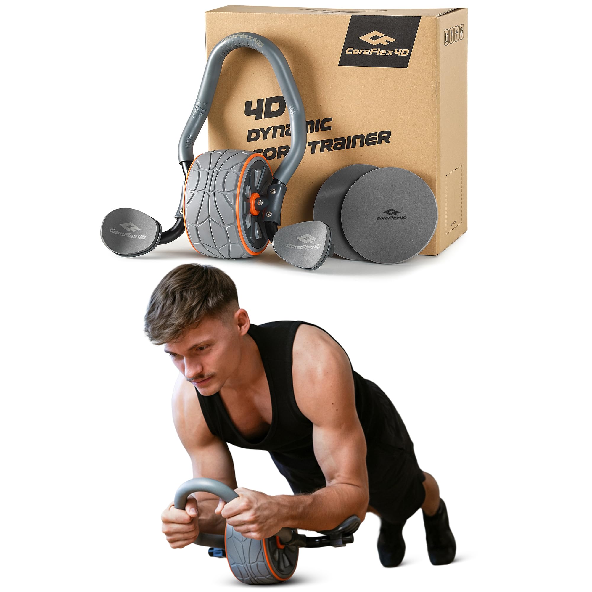 Ab Roller Wheel With Elbow Support - Колесо для пресса CoreFlex4D с поддержкой
