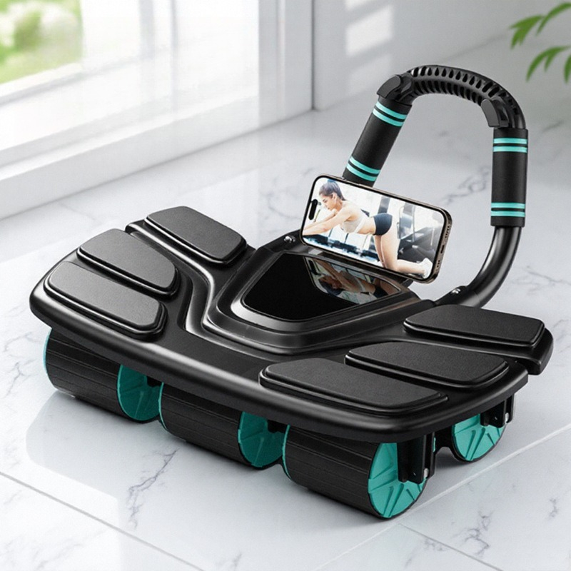 Ab Roller Wheel With Elbow Support - Шестиколесный ролик для тренировки мышц живота