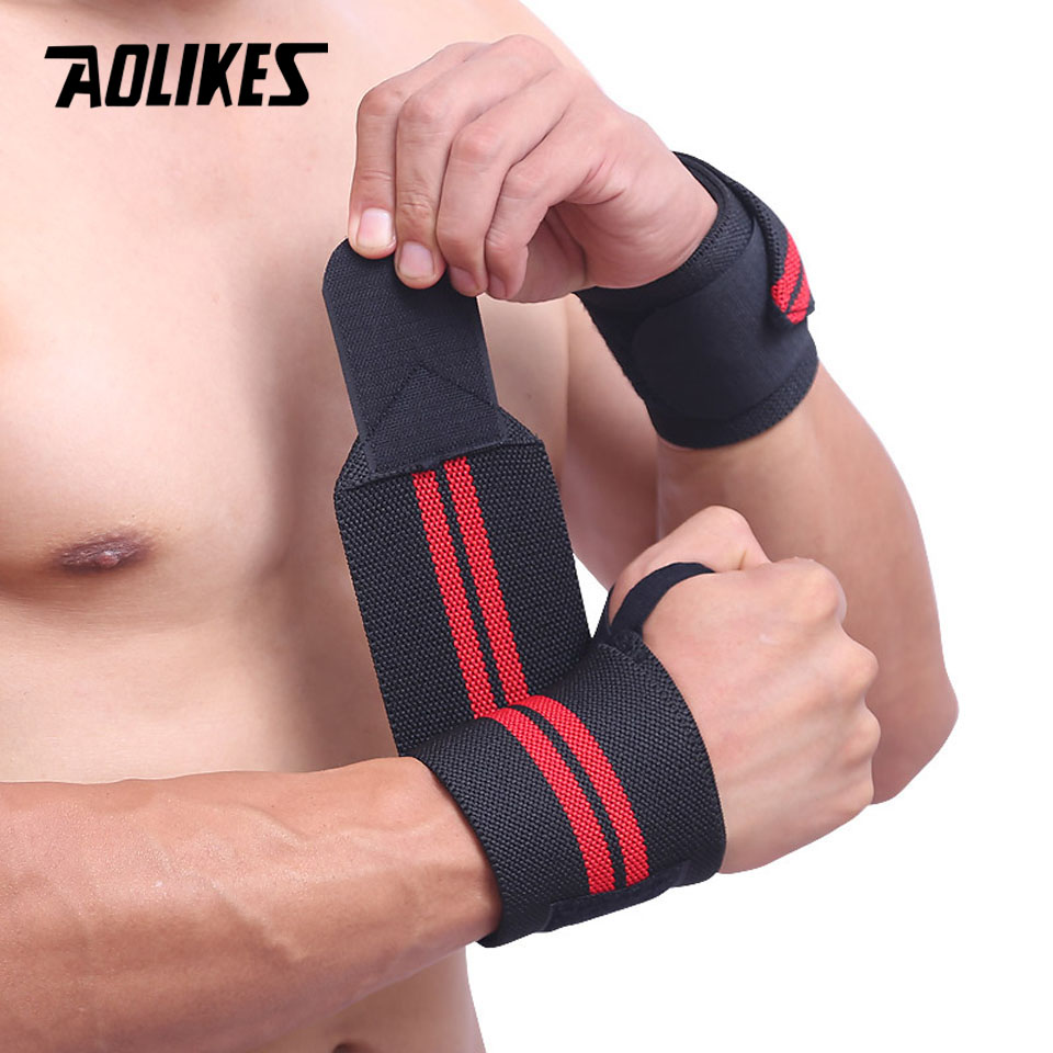 AOLIKES 1 пара браслетов для п – обзор и цена Wrist Wraps Weightlifting Support