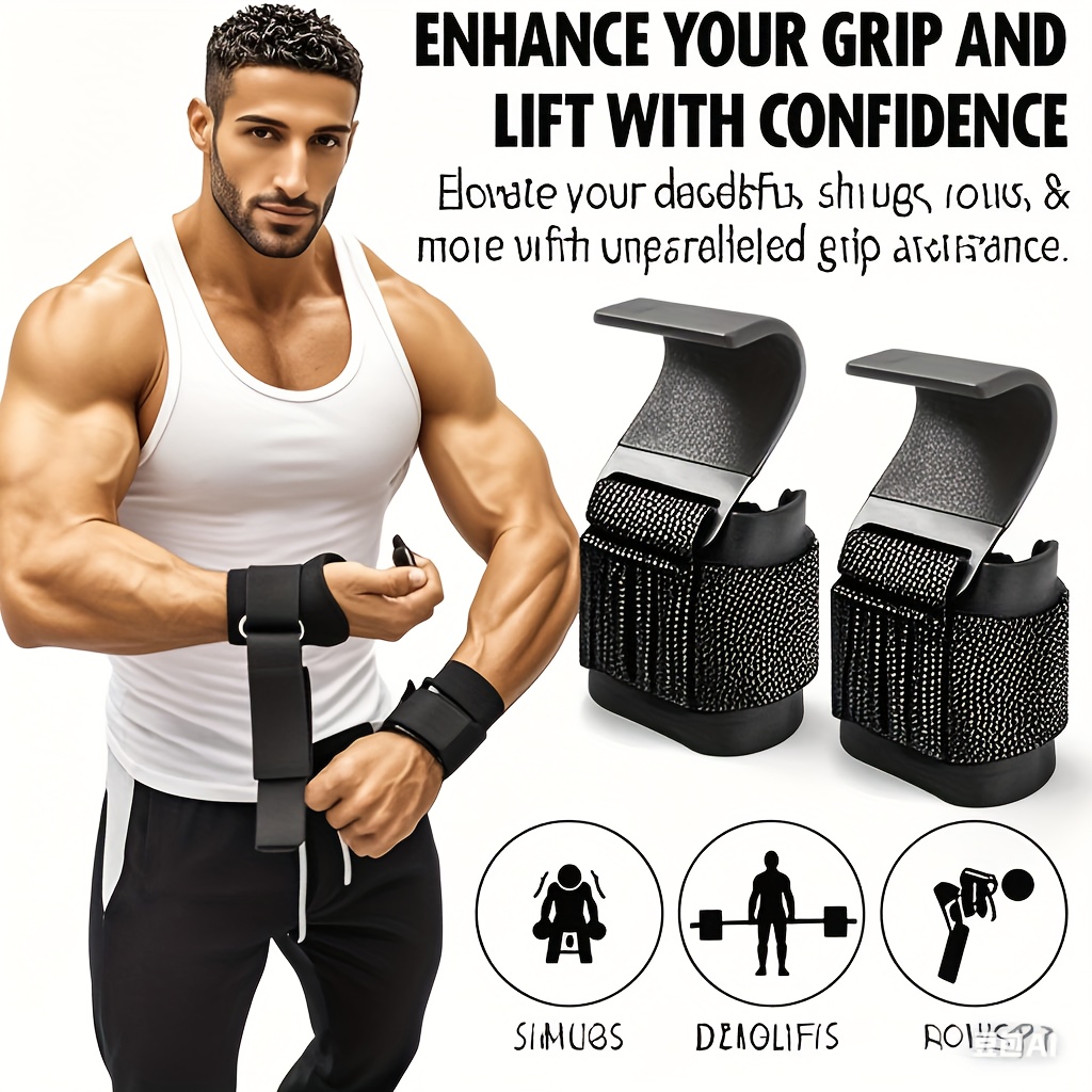 Крюки для поднятия тяжестей с  – обзор и цена Wrist Wraps Weightlifting Support