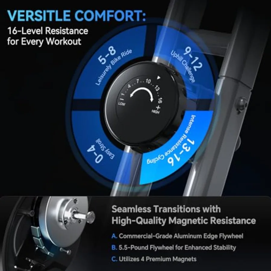 Складной велотренажер для небо – обзор и цена Exercise Bike Magnetic Resistance